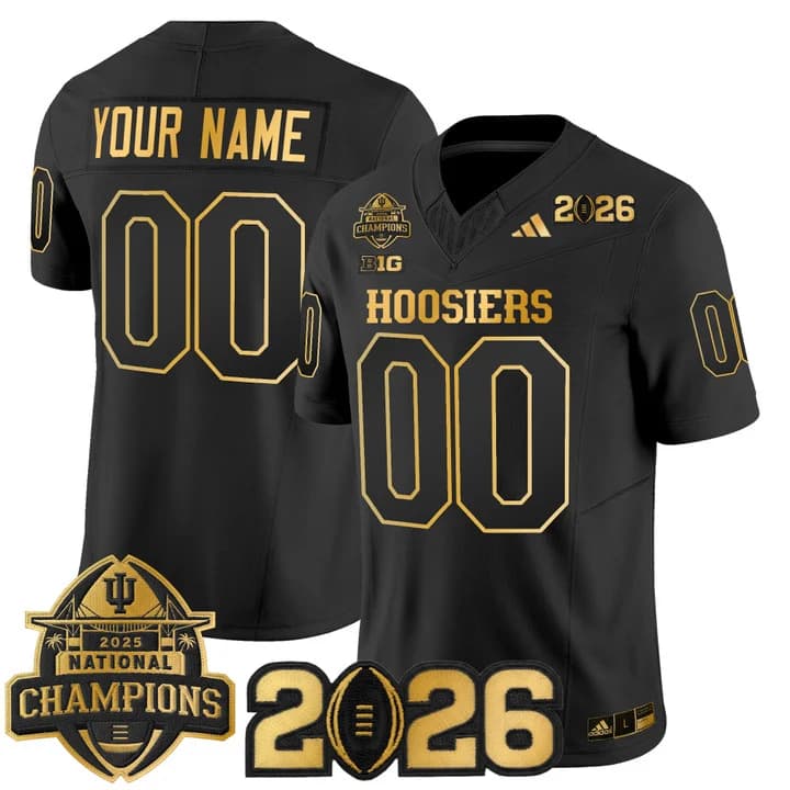 Custom   Indiana Hoosiers  2025   Vapor Limited  Jersey -  All Stitched