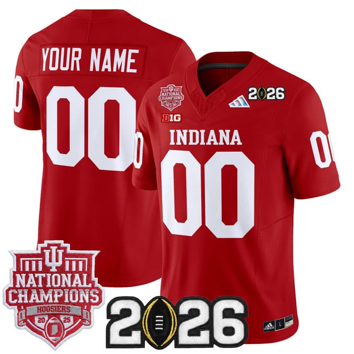 Custom   Indiana Hoosiers  2025   Vapor Limited  Jersey - All Stitched