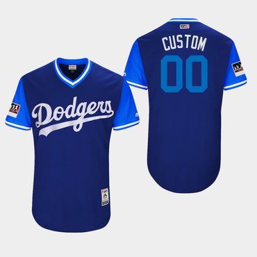 Custom  Los Angeles Dodgers Royal 2018 Players' Weekend Authentic Team Jersey