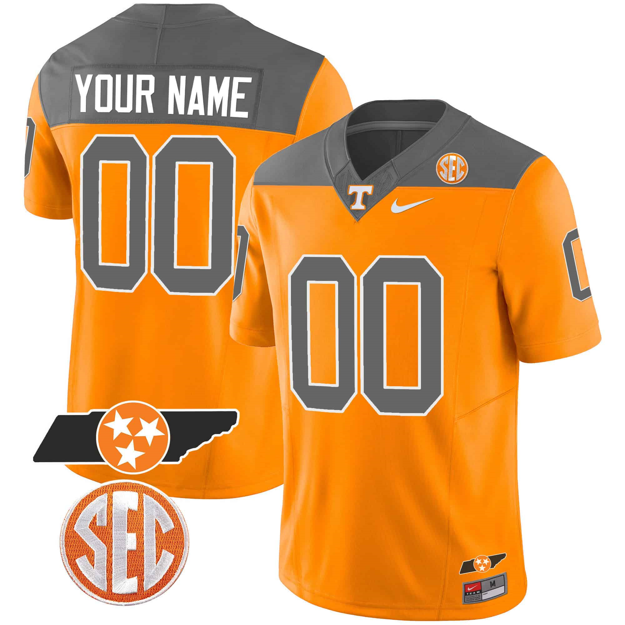 Custom  Tennessee Volunteers 2023 Alternate Vapor Limited  Jersey V3 – All Stitched Inverted