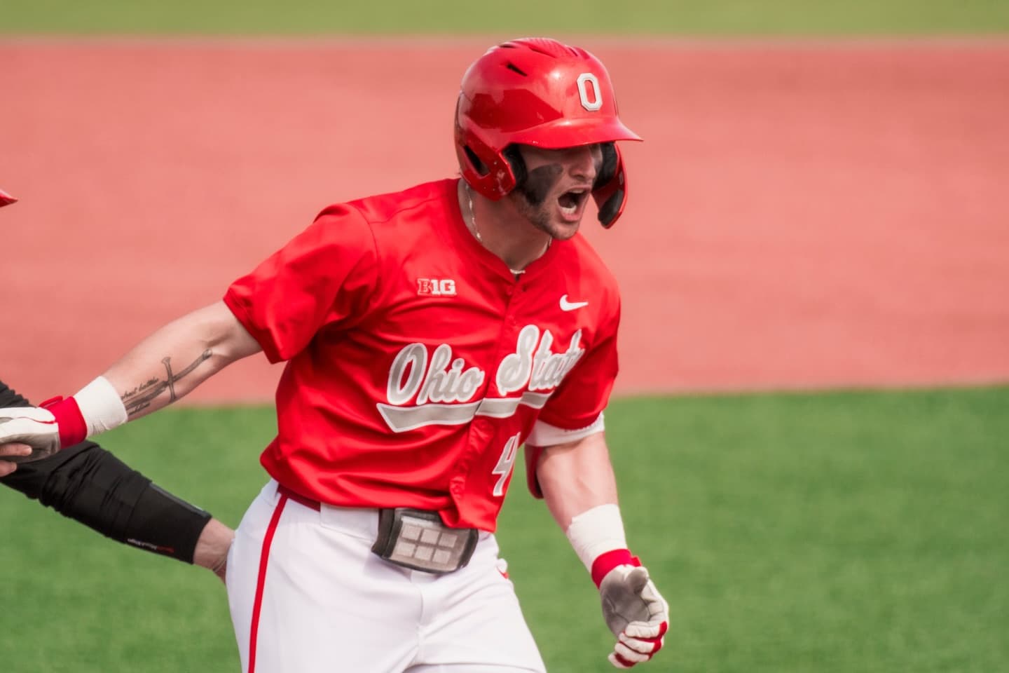Custom  ohio state buckeyes baseball jersey