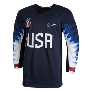 Custom 2018 USA Olympic Hockey Navy Color Jerseys (Any Name Any Number)
