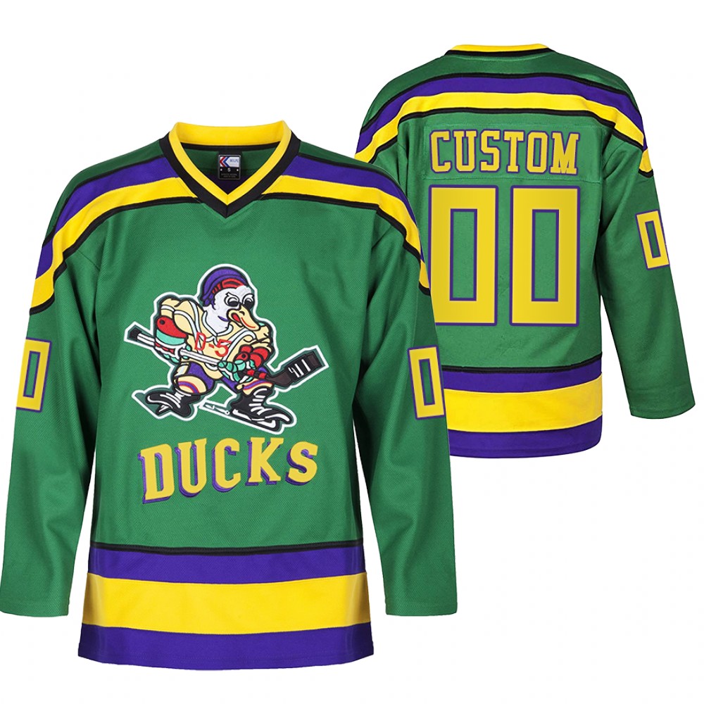 Custom Anaheim Ducks Heritage Classic Green Limited Edition Jersey