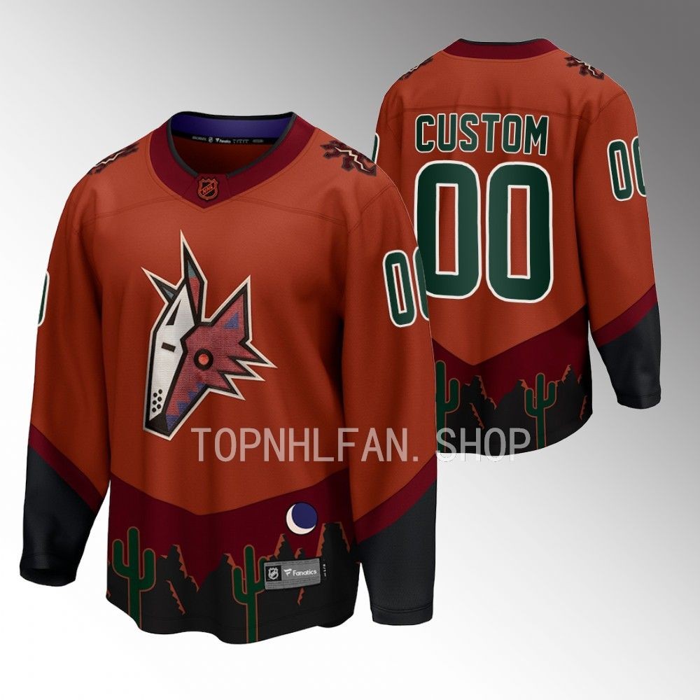 Custom Arizona Coyotes Special Edition 2.0 Orange Men Jersey Breakaway Player