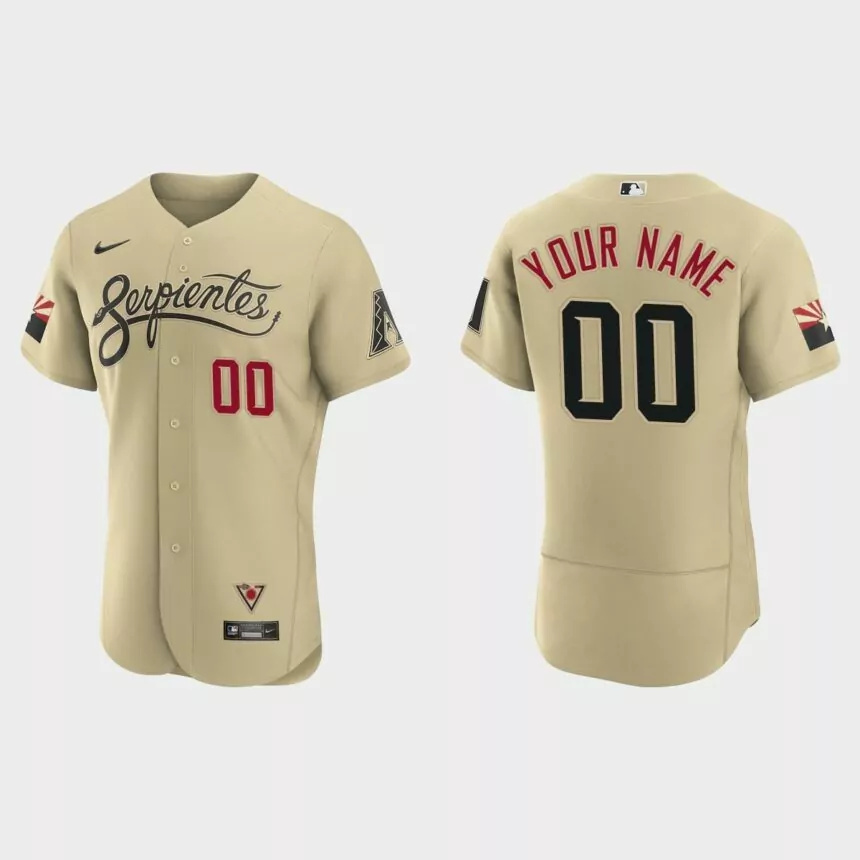 Custom Arizona Diamondbacks 2021 City Connect Authentic Jersey – Gold.jpg