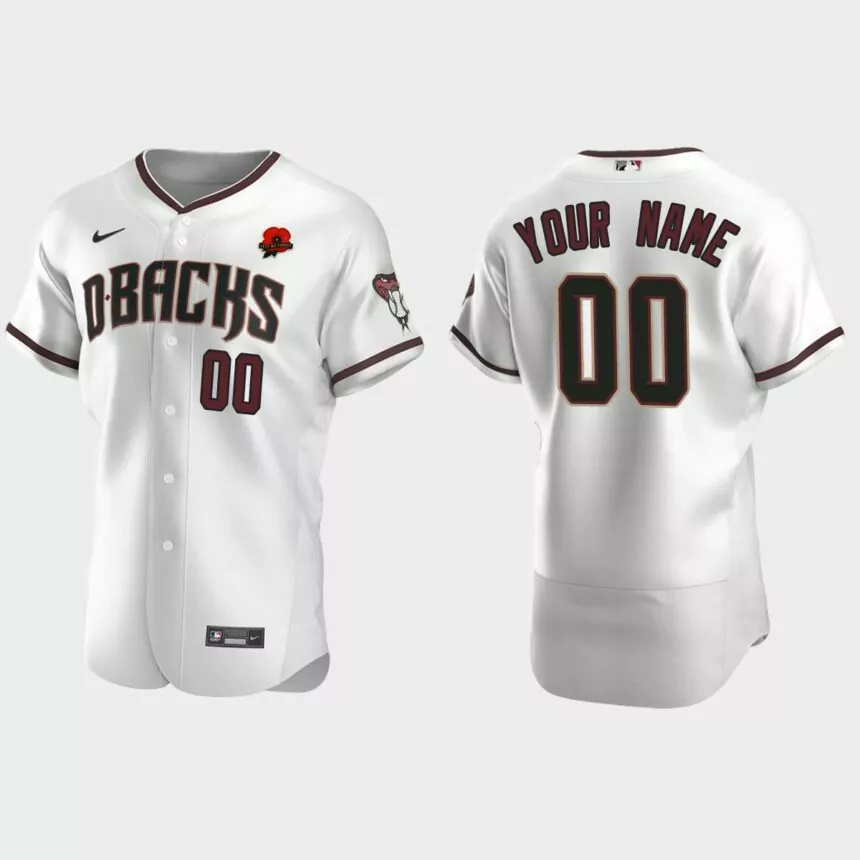 Custom Arizona Diamondbacks 2021 Memorial Day Authentic Jersey – White.jpg