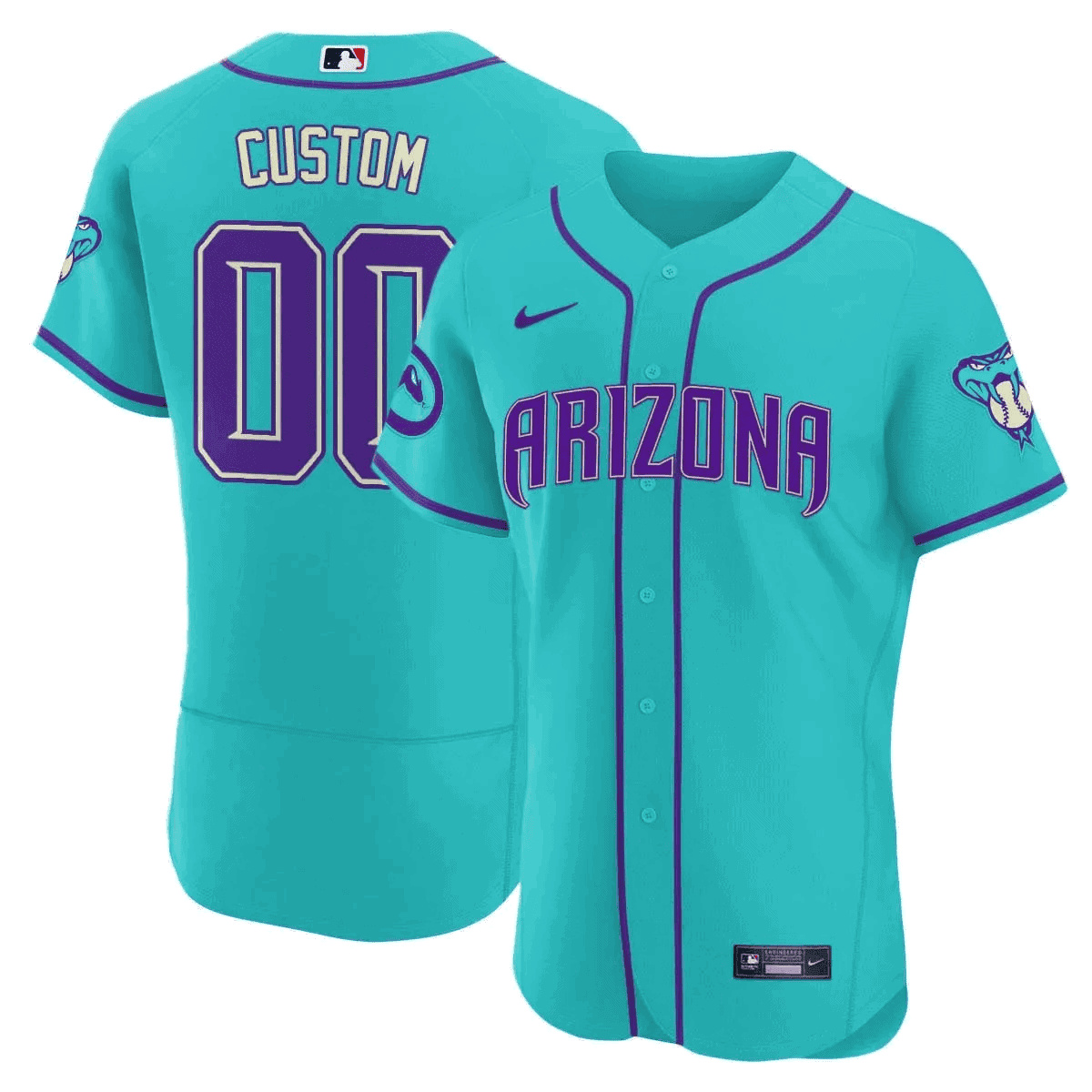 Custom Arizona Diamondbacks 2024 Flex Base baseball  Jersey – All Stitched  Teal