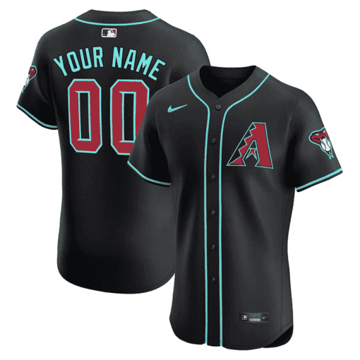 Custom Arizona Diamondbacks 2024 Flex Base baseball  Jersey – All Stitched Black Alternate