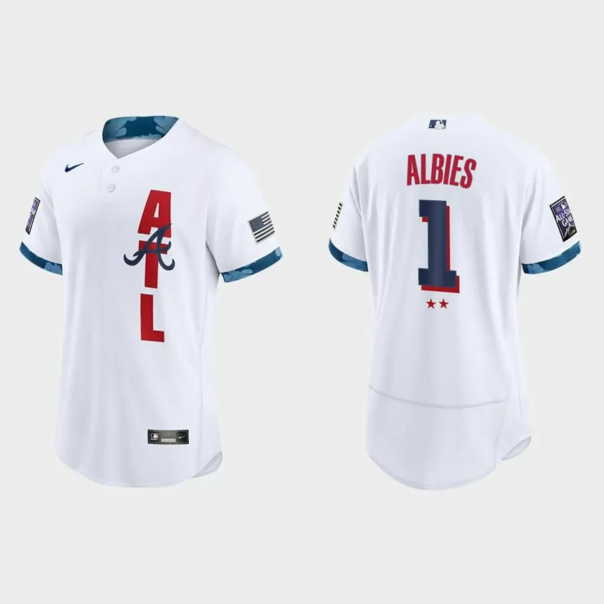 Custom Atlanta Braves 2021 MLB All-Star Game Authentic Jersey – White