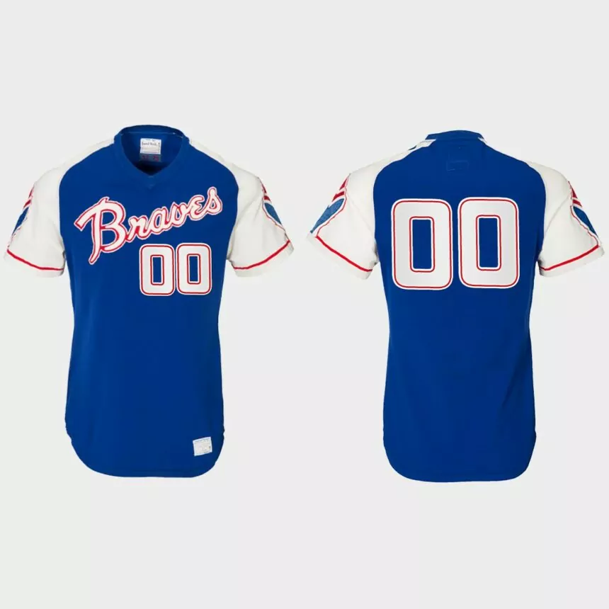 Custom Atlanta Braves Heritage Throwback Jersey – Royal