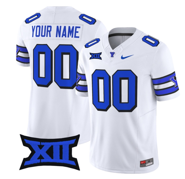Custom BYU Cougars 2024 Vapor Limited Football Jersey - All Stitched  1996 THROWBACK