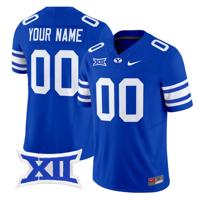Custom BYU Cougars 2024 Vapor Limited Football Jersey - All Stitched  ROYAL