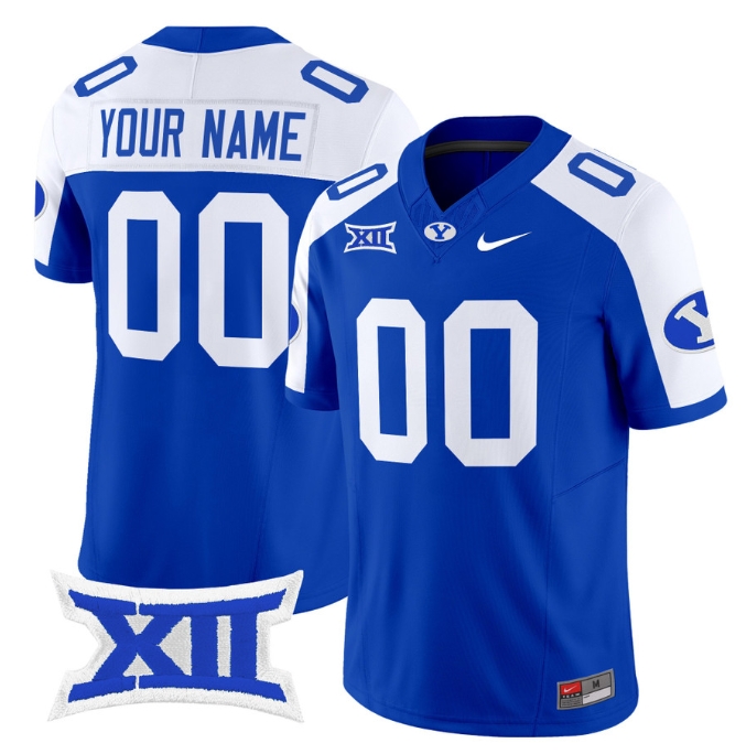 Custom BYU Cougars 2024 Vapor Limited Football Jersey - All Stitched ROYAL ALTERNATE