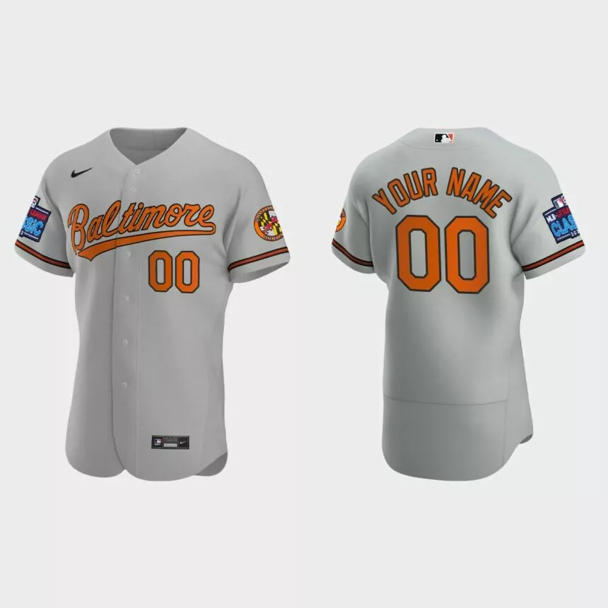 Custom Baltimore Orioles 2022 Little League Classic Authentic Jersey – Gray