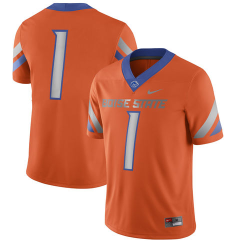 Custom Boise State Broncos Nike Game Football Jersey - Orange  Any name Any Number