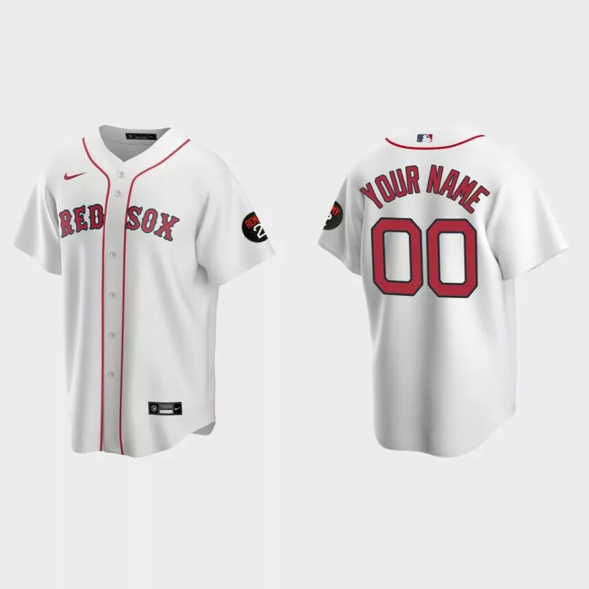 Custom Boston Red Sox 2022 Home Jersey – White