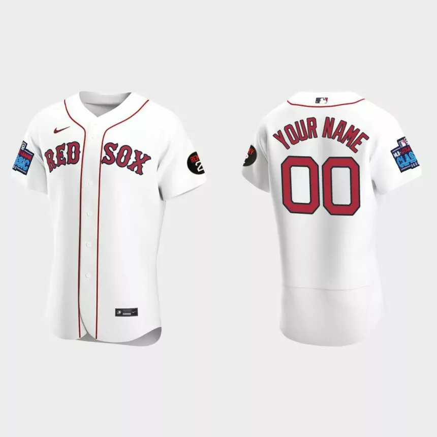 Custom Boston Red Sox 2022 Little League Classic Authentic Jersey – White