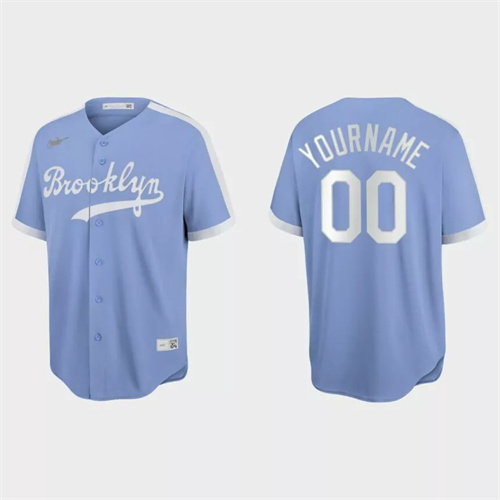 Custom Brooklyn Dodgers Cooperstown Collection Baseball Jersey – Light Purple.jpg