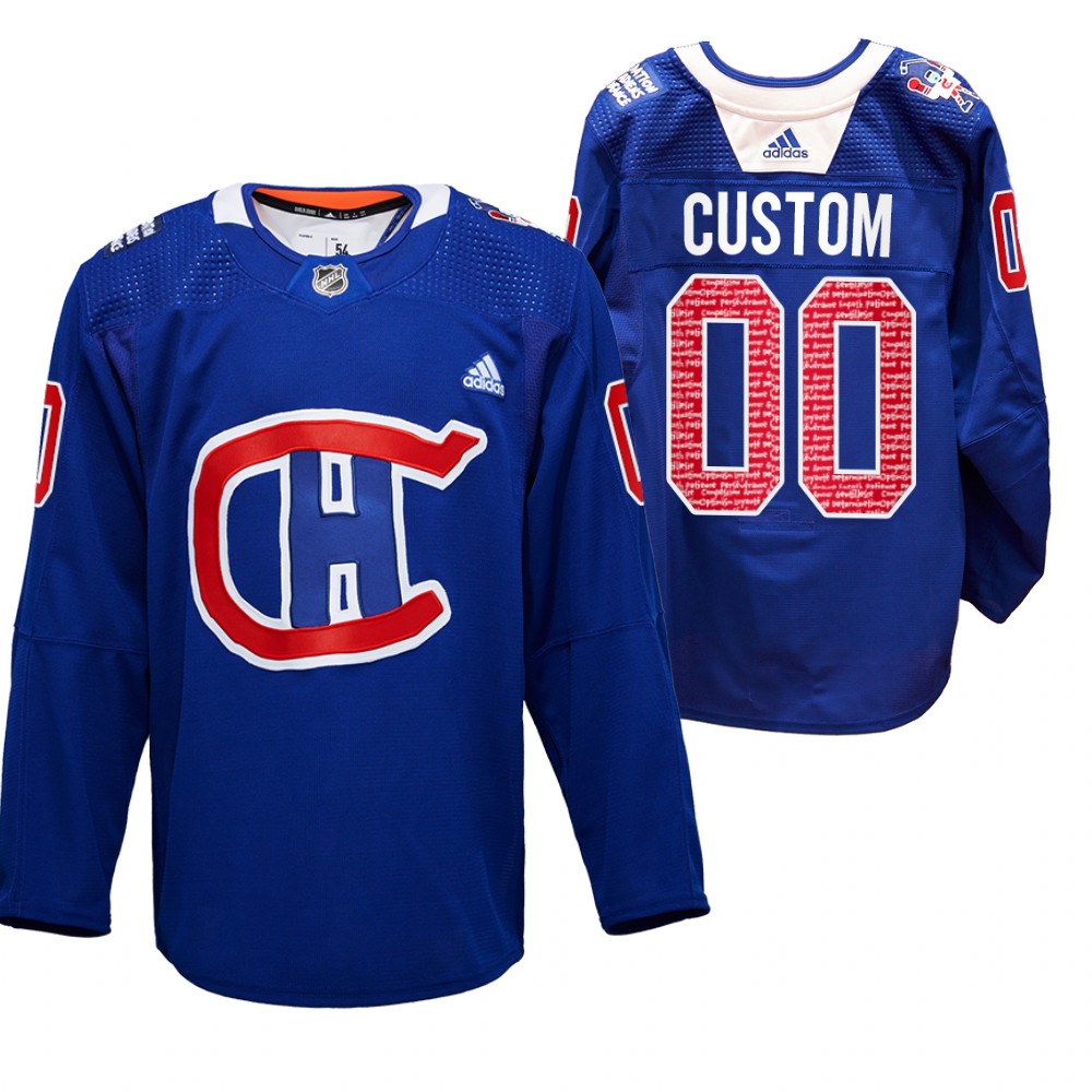 Custom Canadiens RadioTeleDON Jersey Royal Special Edition