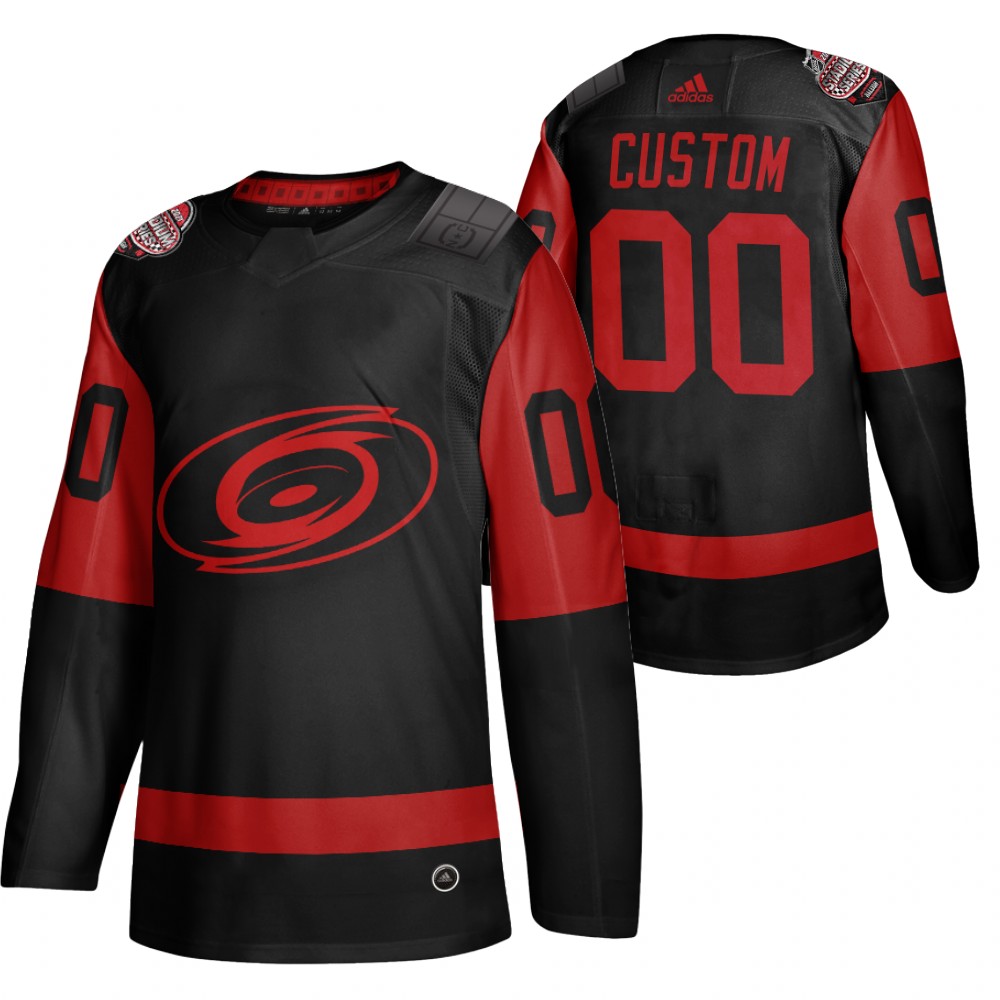 Custom Carolina Hurricanes Black 2021 Stadium Series Authentic Jersey