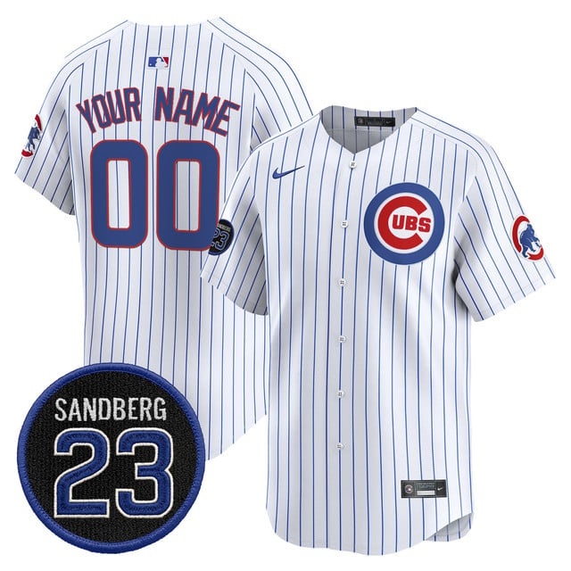 Custom Chicago Cubs 'Ryne Sandberg Tribute' Vapor Premier Limited Custom Jersey V2 - All Stitched  Pinstripe