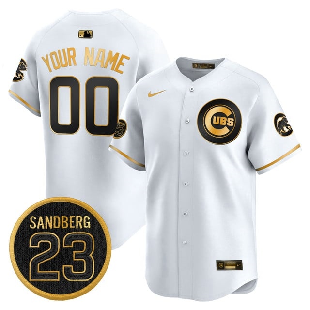 Custom Chicago Cubs 'Ryne Sandberg Tribute' Vapor Premier Limited Custom Jersey V2 - All Stitched