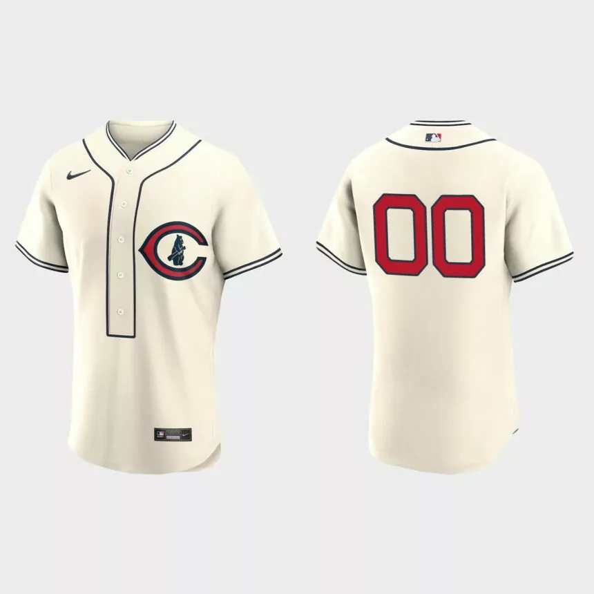 Custom Chicago Cubs 2022 Field of Dreams Authentic Jersey – Cream