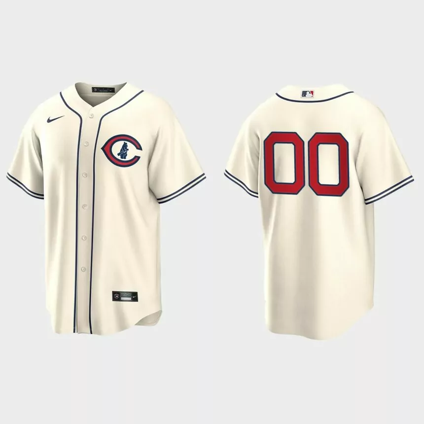 Custom Chicago Cubs 2022 Field of Dreams Replica Jersey – Cream