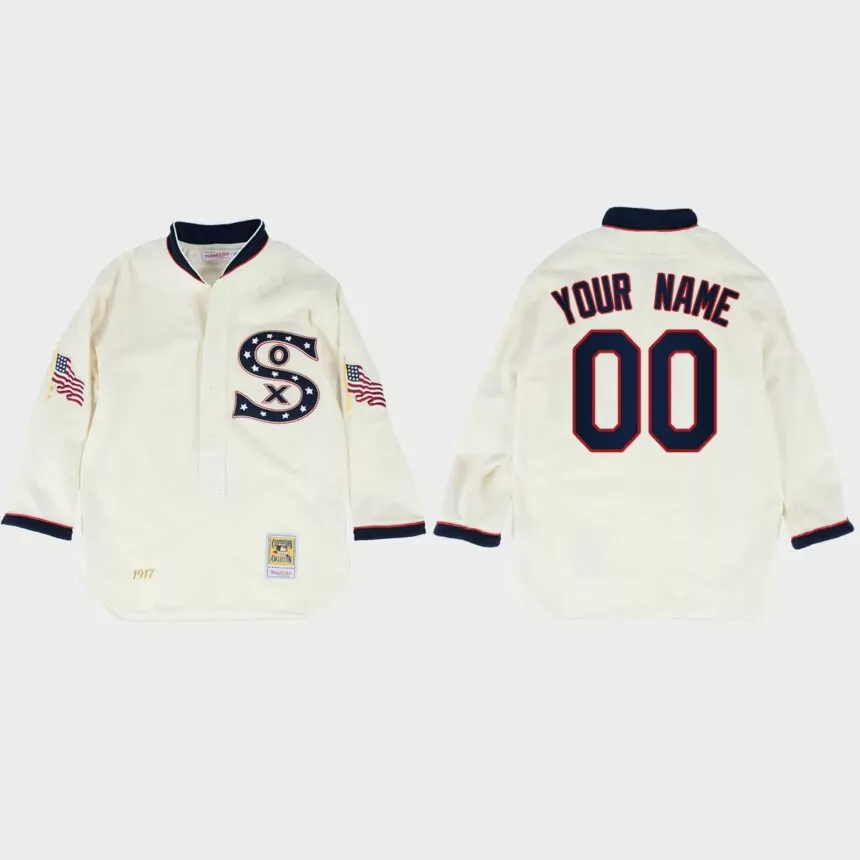 Custom Chicago White Sox 1917 Authentic Jersey – White