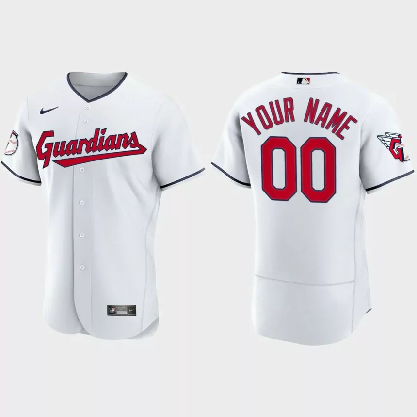 Custom Cleveland Guardians 2022 Authentic Home Jersey – White