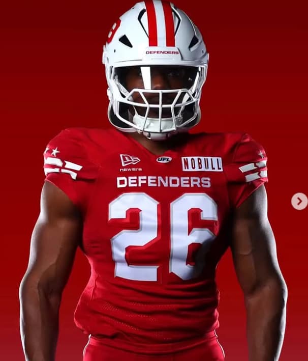 Custom DC Defenders football jersey