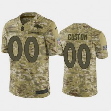 Custom Denver Broncos #00 2018 Salute to Service Limited Camo Jersey