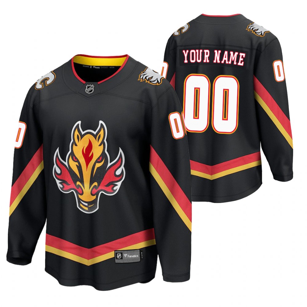 Custom Flames 2021 Reverse Retro Black Jersey Special Edition