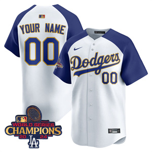 Custom GenderName Los Angeles Dodgers Gold 2025 Jersey - All Stitched Alternate