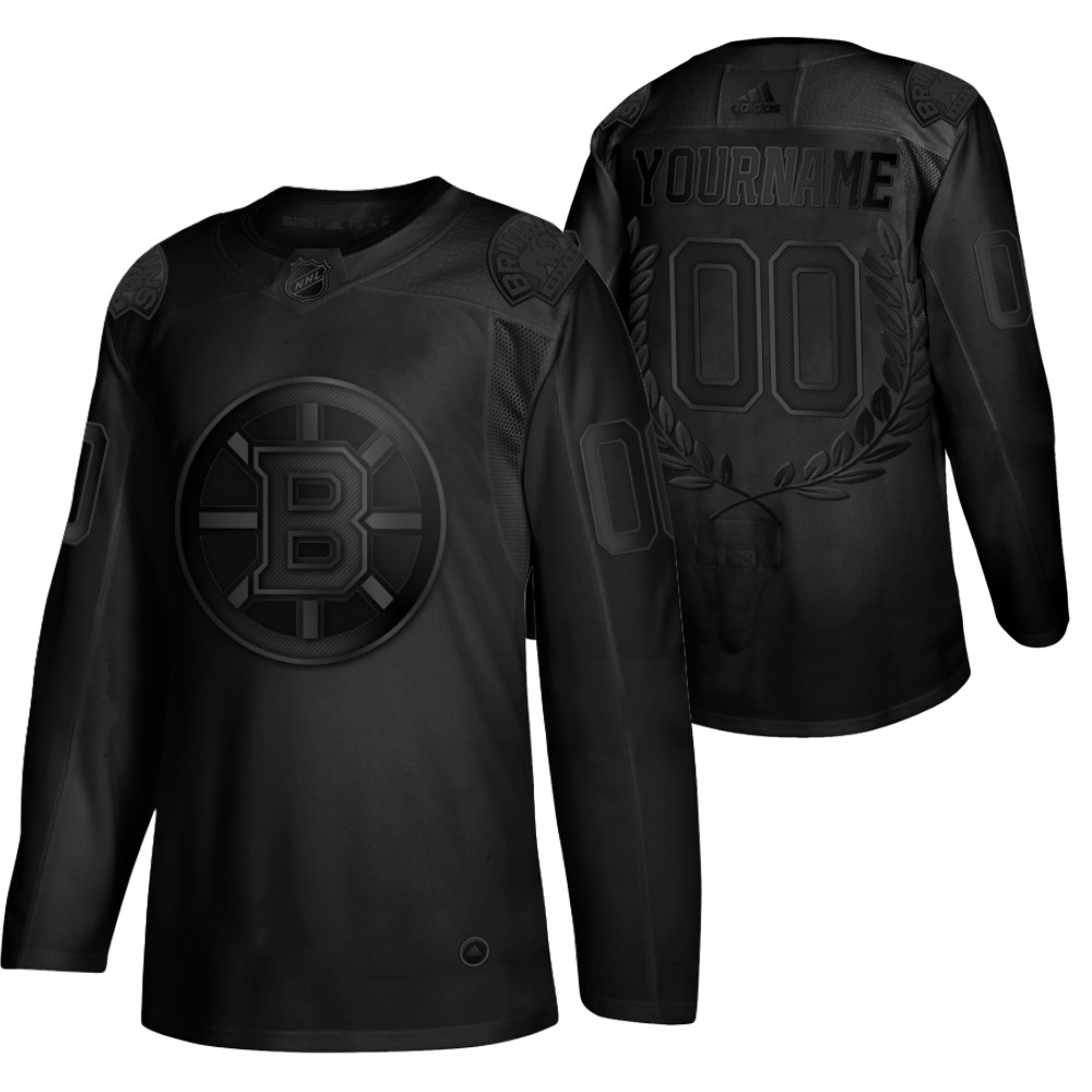 Custom Glory Black Bruins #00 Jersey