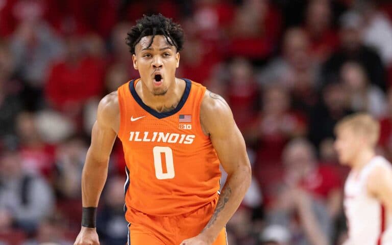 Custom Illinois Fighting Illini College  basketball