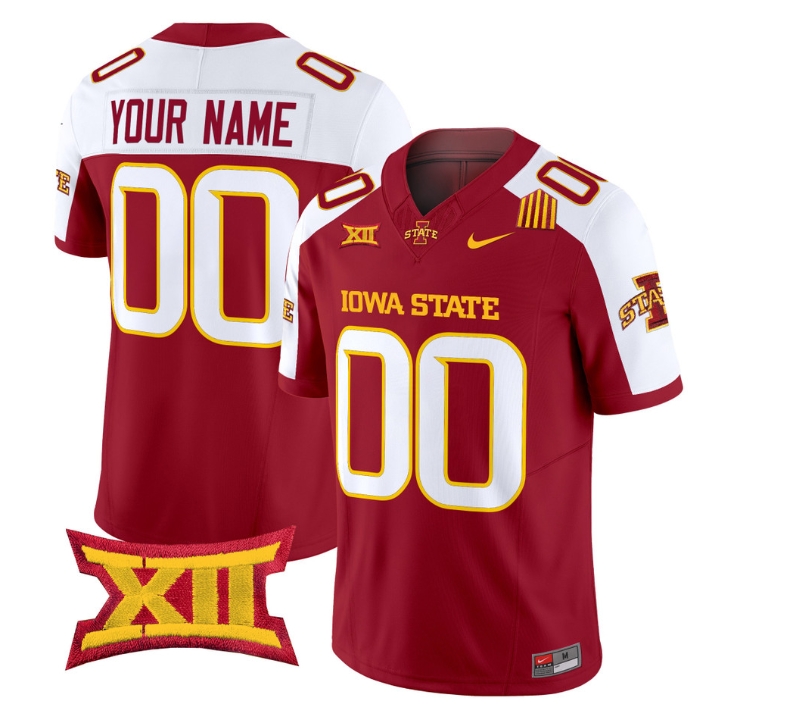 Custom Iowa State Cyclones 2024 Vapor Limited Football  Jersey - All Stitched CARDINAL ALTERNATE