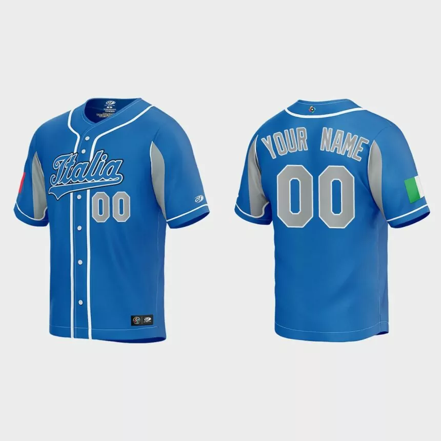 Custom Italy Baseball 2023 World Baseball Classic Jersey – Royal
