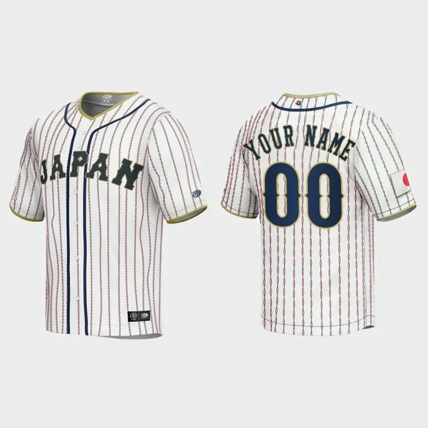 Custom Japan Baseball 2023 World Baseball Classic Jersey – White