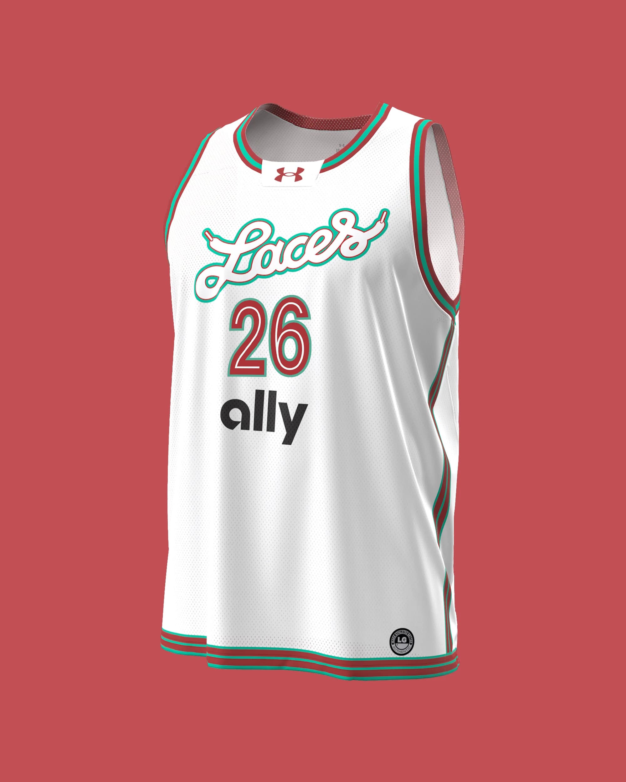 Custom Laces Basketball Club Unde r Armour Jersey