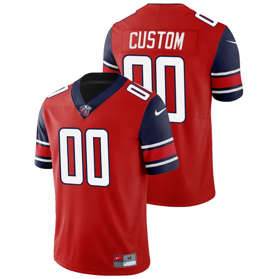 Custom Liberty Flames Red College Football Jersey