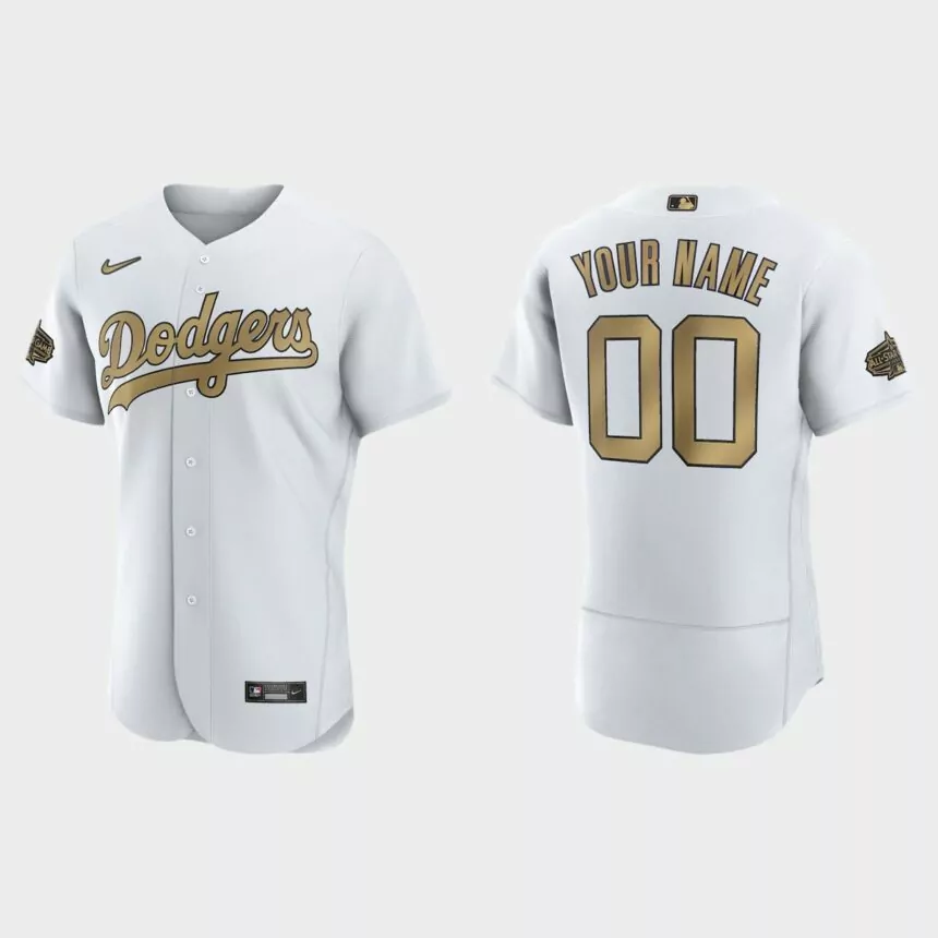 Custom Los Angeles Dodgers 2022 MLB All-Star Game Authentic Jersey – White