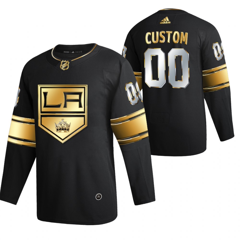 Custom Los Angeles Kings Black 2021 Golden Edition Jersey Limited Authentic