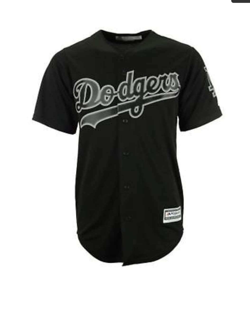 Custom MLB Los Angeles Dodgers Black fashion Jersey