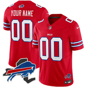 Custom Men's Bills New York Patch Vapor Limited Jersey - All Stitched