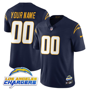 Custom Men's Los Angeles Chargers Alternate 2025 Jersey - All Stitched Navy