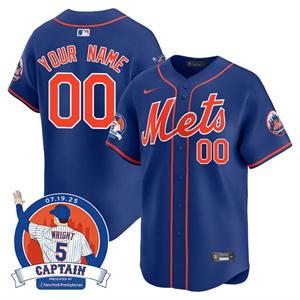 Custom Men's New York Mets David Wright Mets Legend Jersey V2 - All Stitched