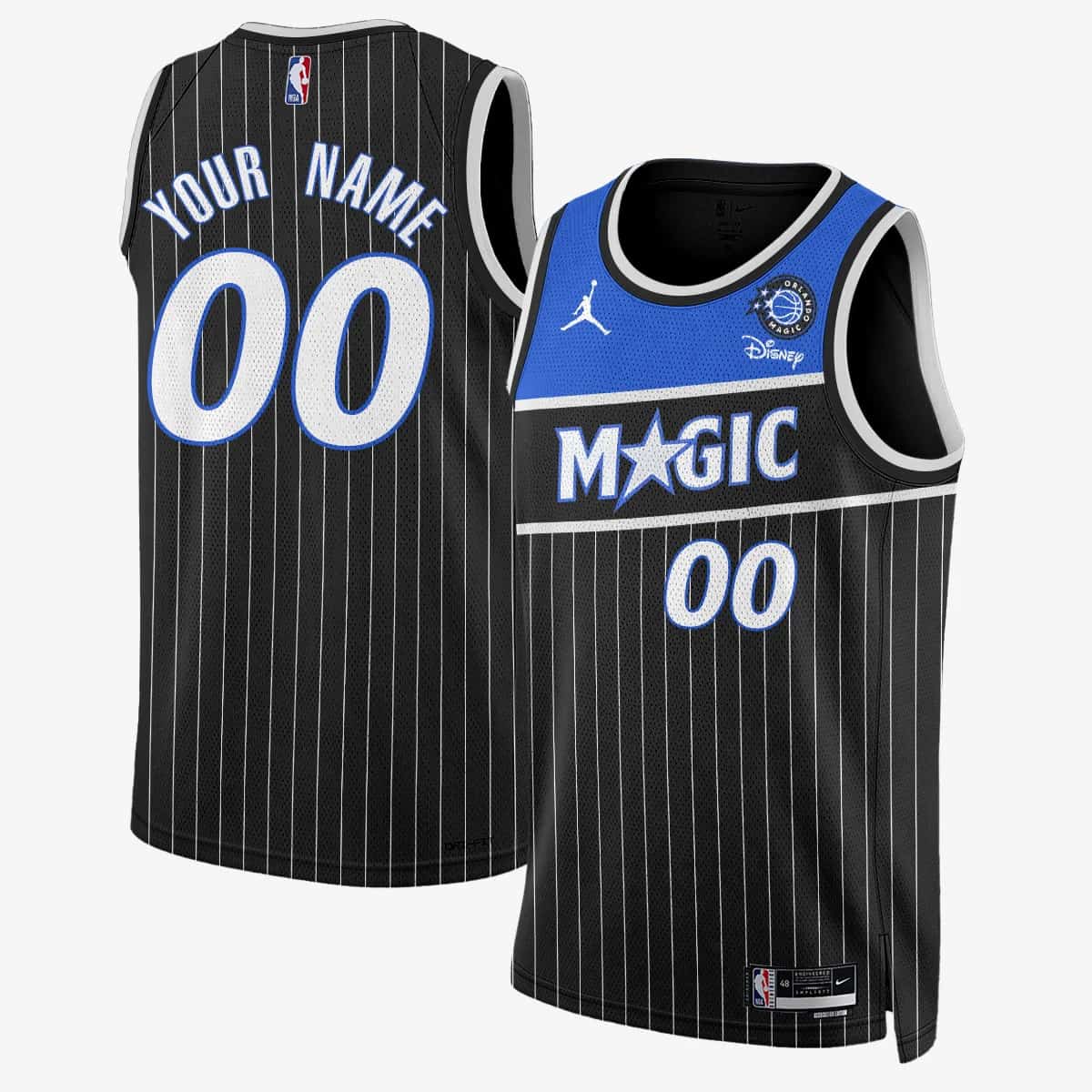 Custom Men's Orlando Magic New Generation of Magic Basketball Jersey - All Stitched Black