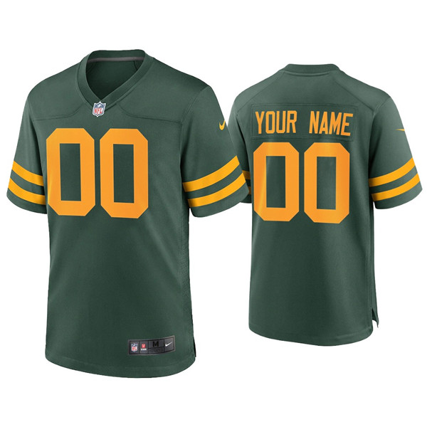 Custom Men's Packers Green Alternate Limited Jersey