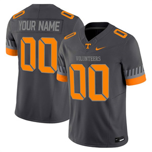 Custom Men's Tennessee Volunteers 2025 'Smokey Grey Series' Vapor Limited Jersey V2 - All Stitched Anthracite